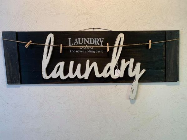 Laundry Wood Sign