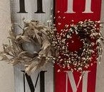 Home Sign With Small Wreath