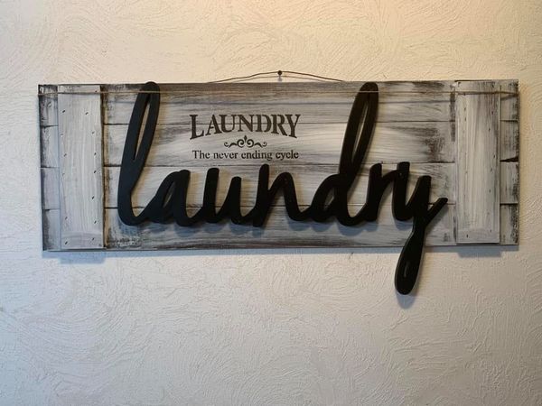 Laundry Wood Sign