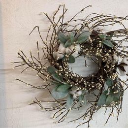 Berry, Lambs Ear Wreath Small