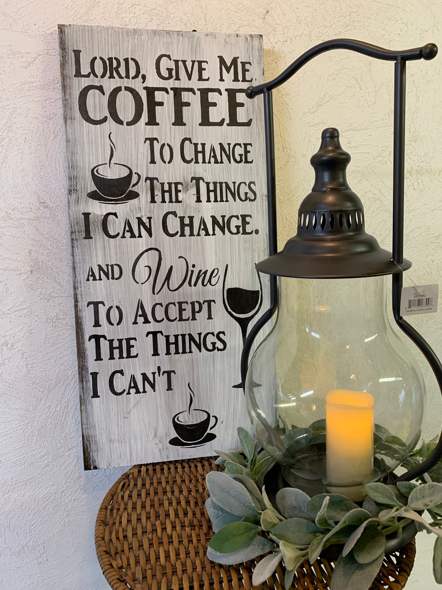Lord, Give Me Coffee Sign