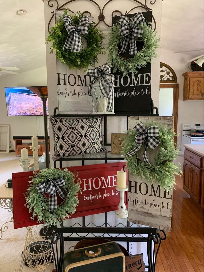 Home is our favorite place with wreath