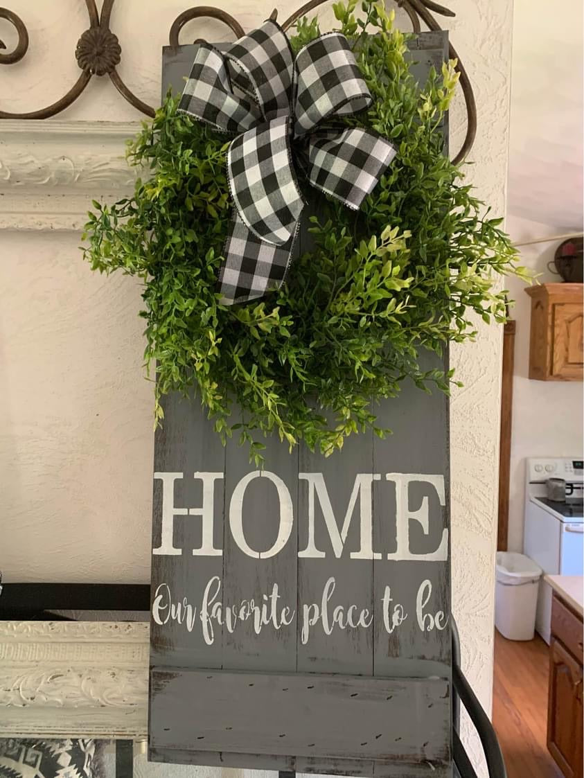 Home is our favorite place with wreath