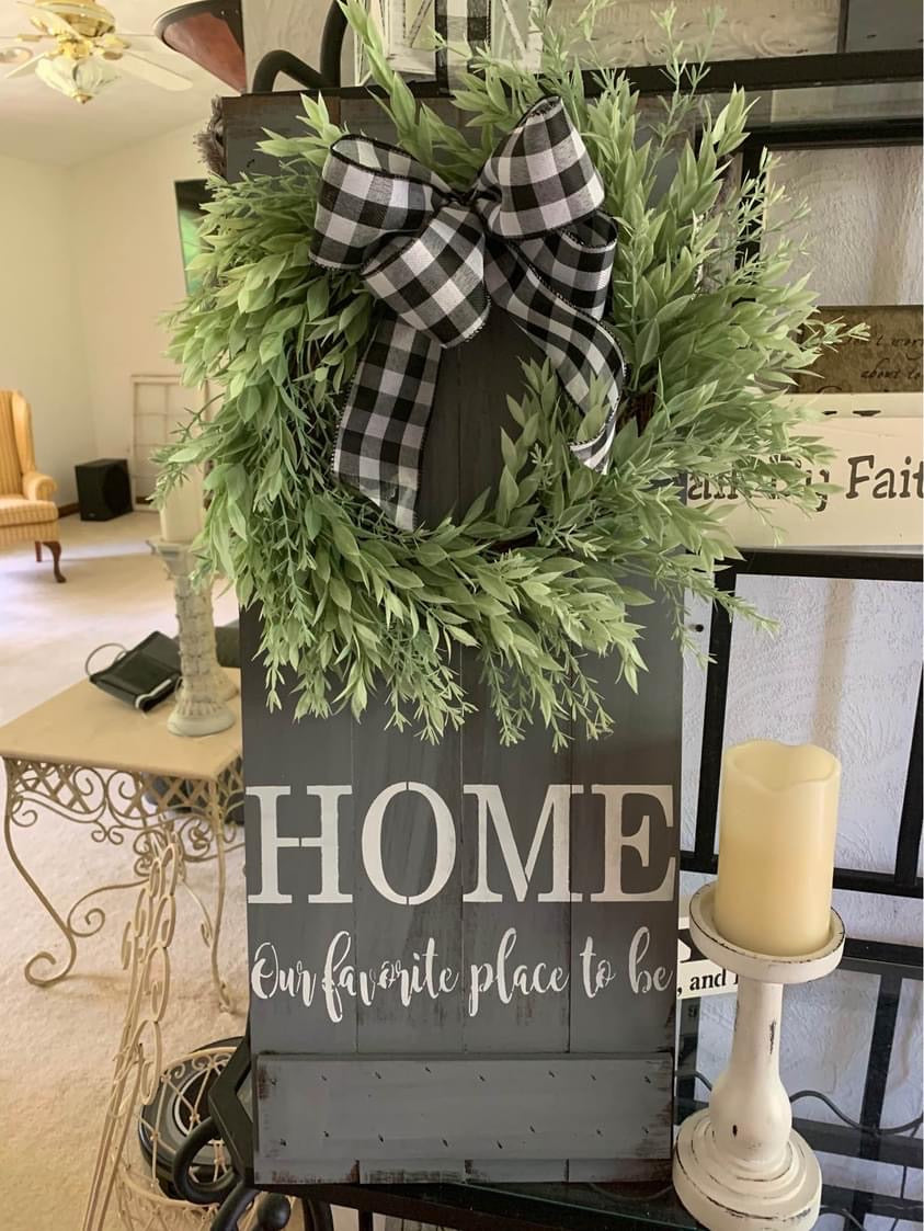 Home is our favorite place with wreath