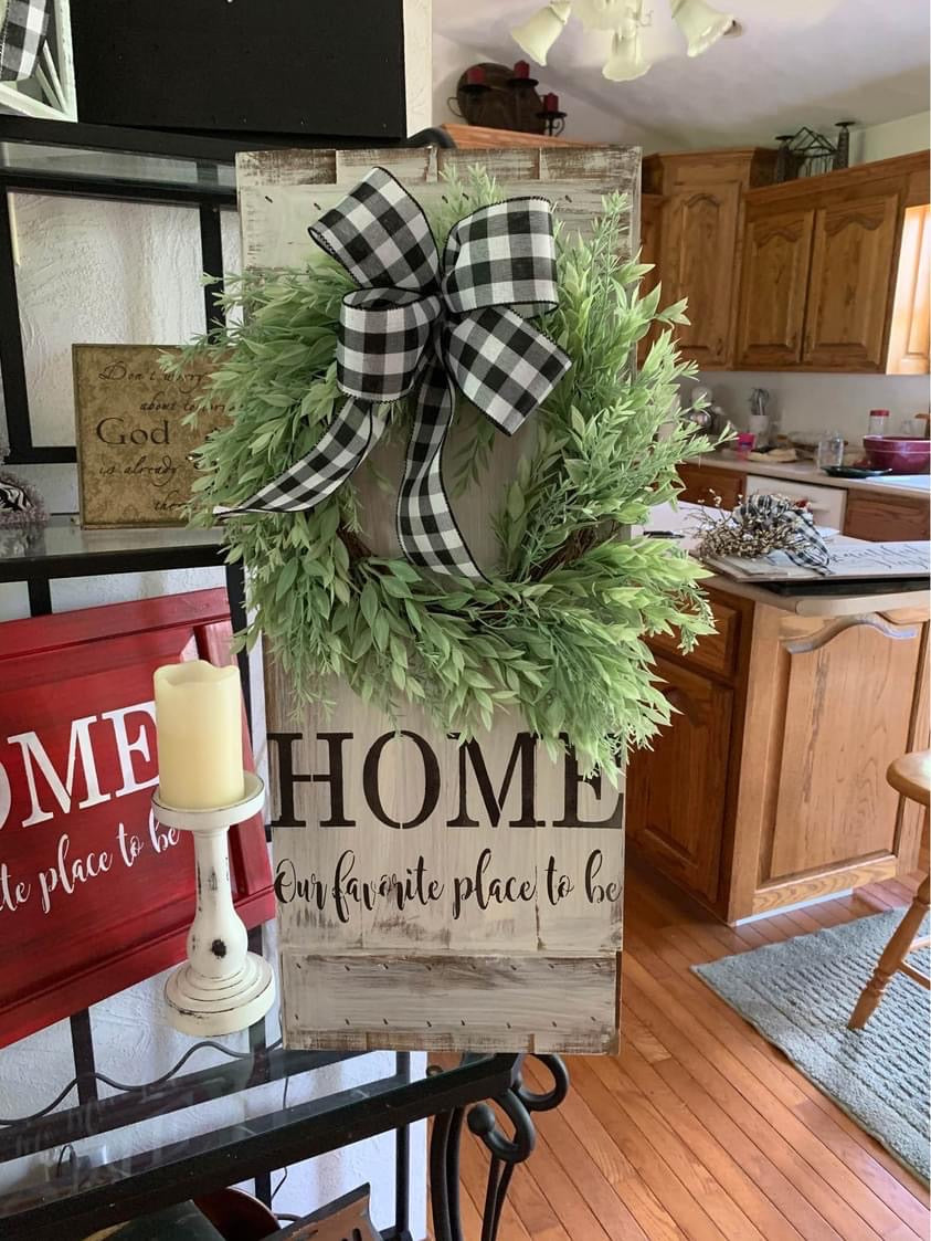 Home is our favorite place with wreath
