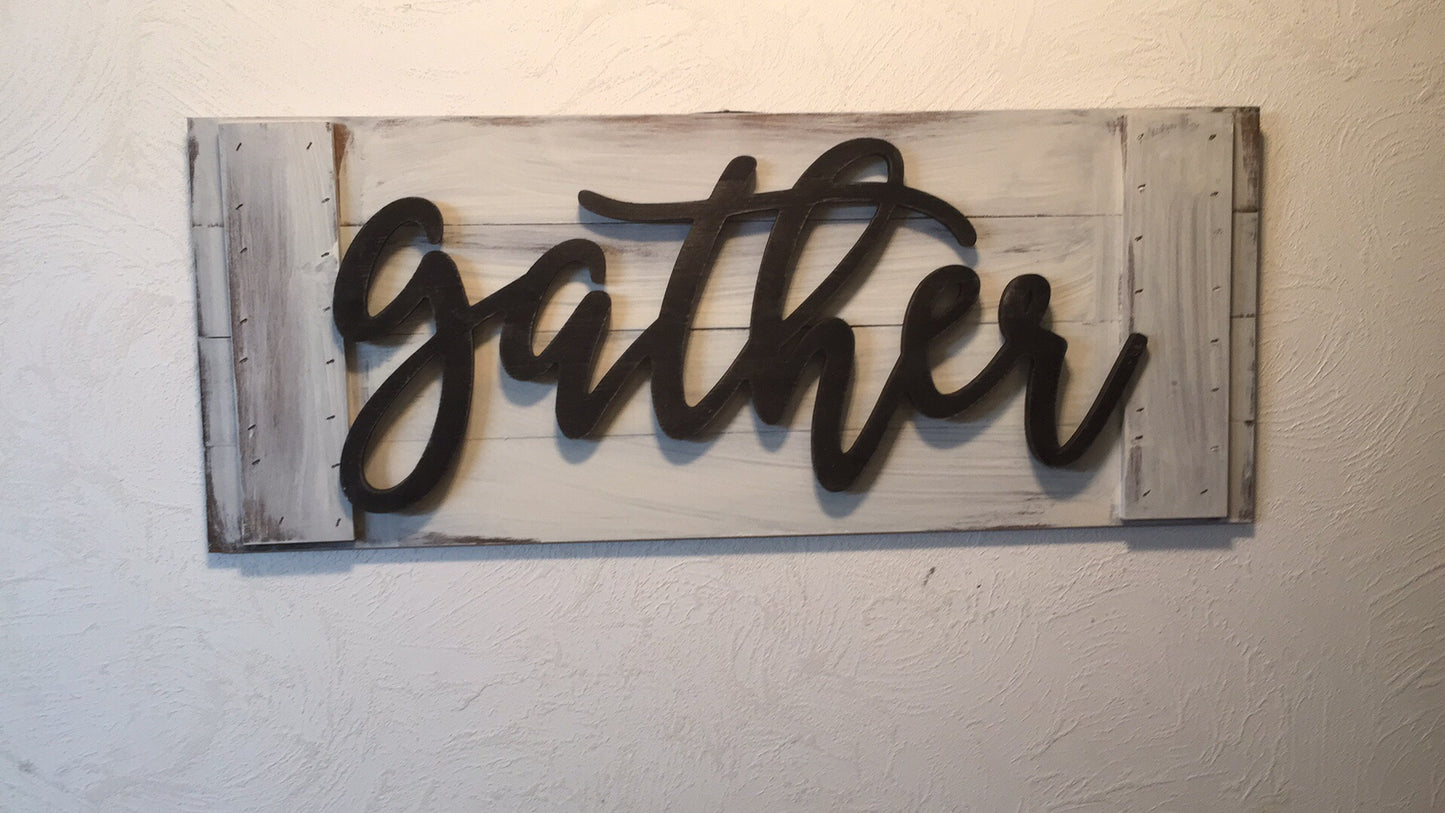 Wood gather on wood