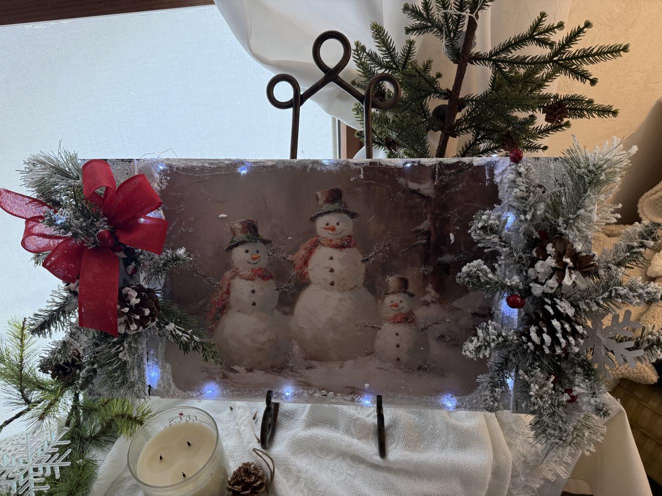 Snowman Family Wintery Wonderland