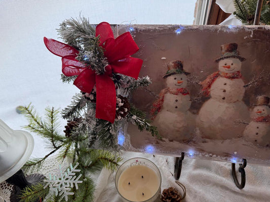 Snowman Family Wintery Wonderland