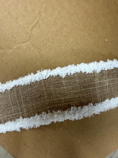 Berry and Lambs Ear Wreath Everyday White Farmhouse Buffalo Ribbon Wall Decor