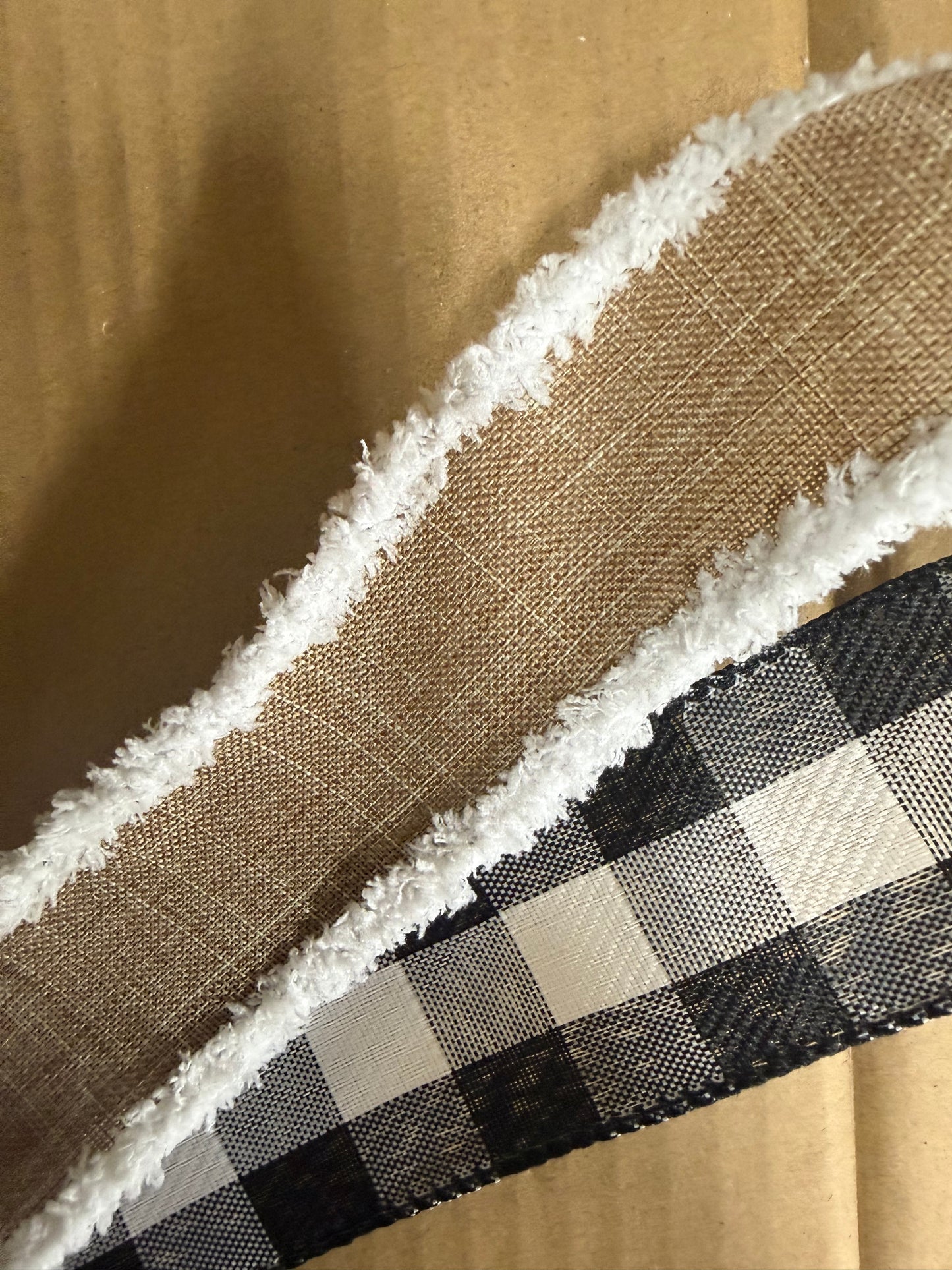 Berry and Lambs Ear Wreath Everyday White Farmhouse Buffalo Ribbon Wall Decor