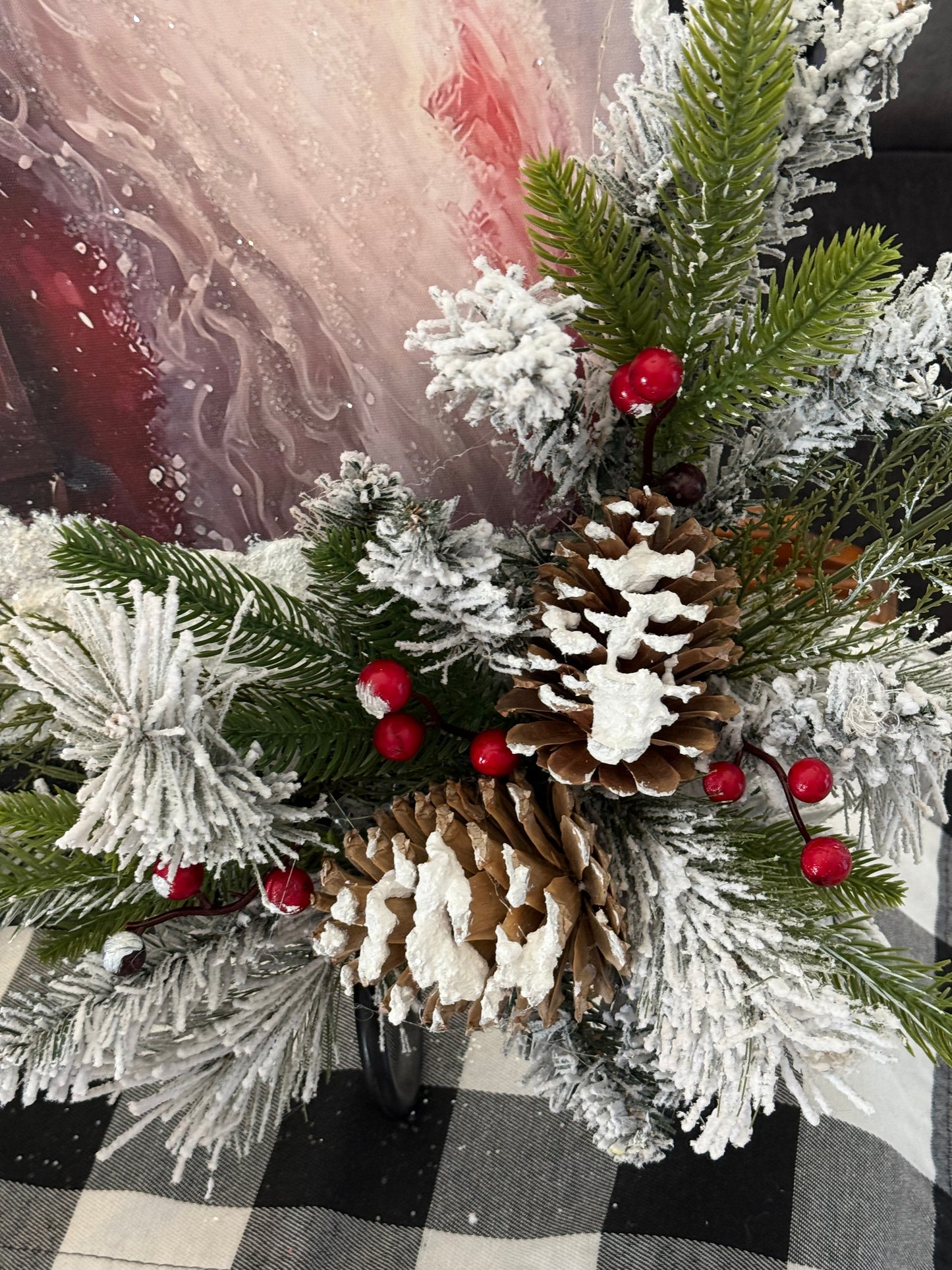 Santa's Beautiful Face On Canvas