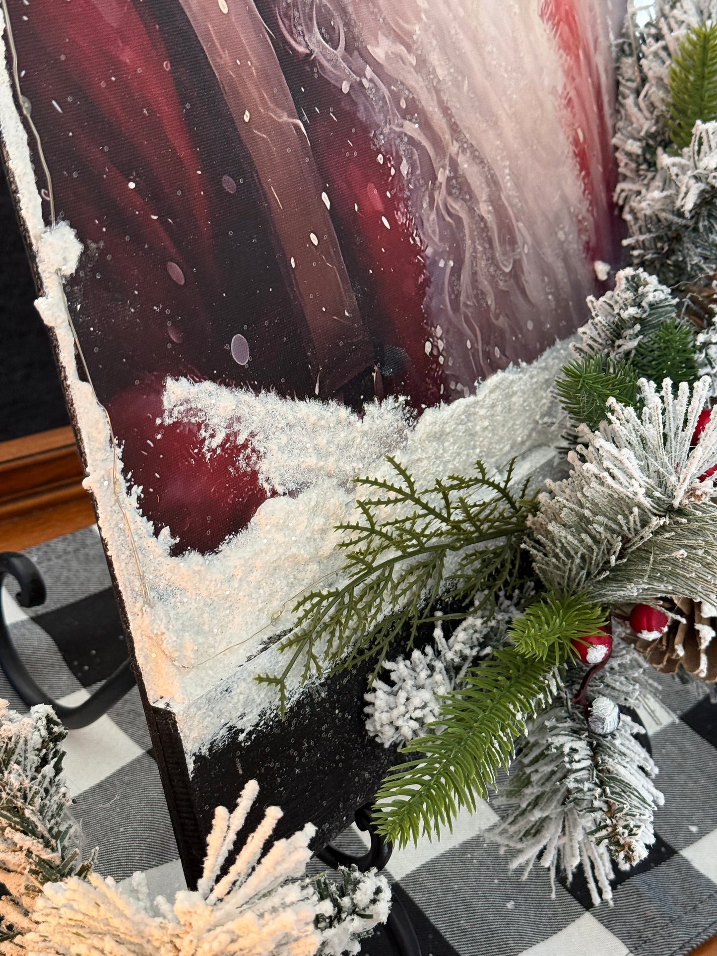 Santa's Beautiful Face On Canvas