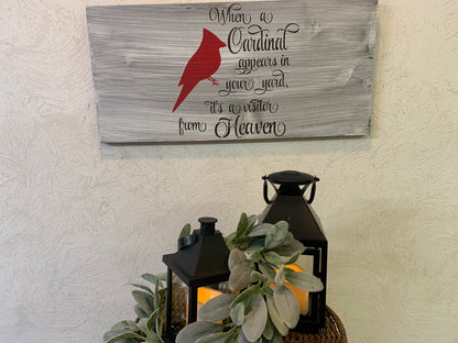 When a Cardinal Appears