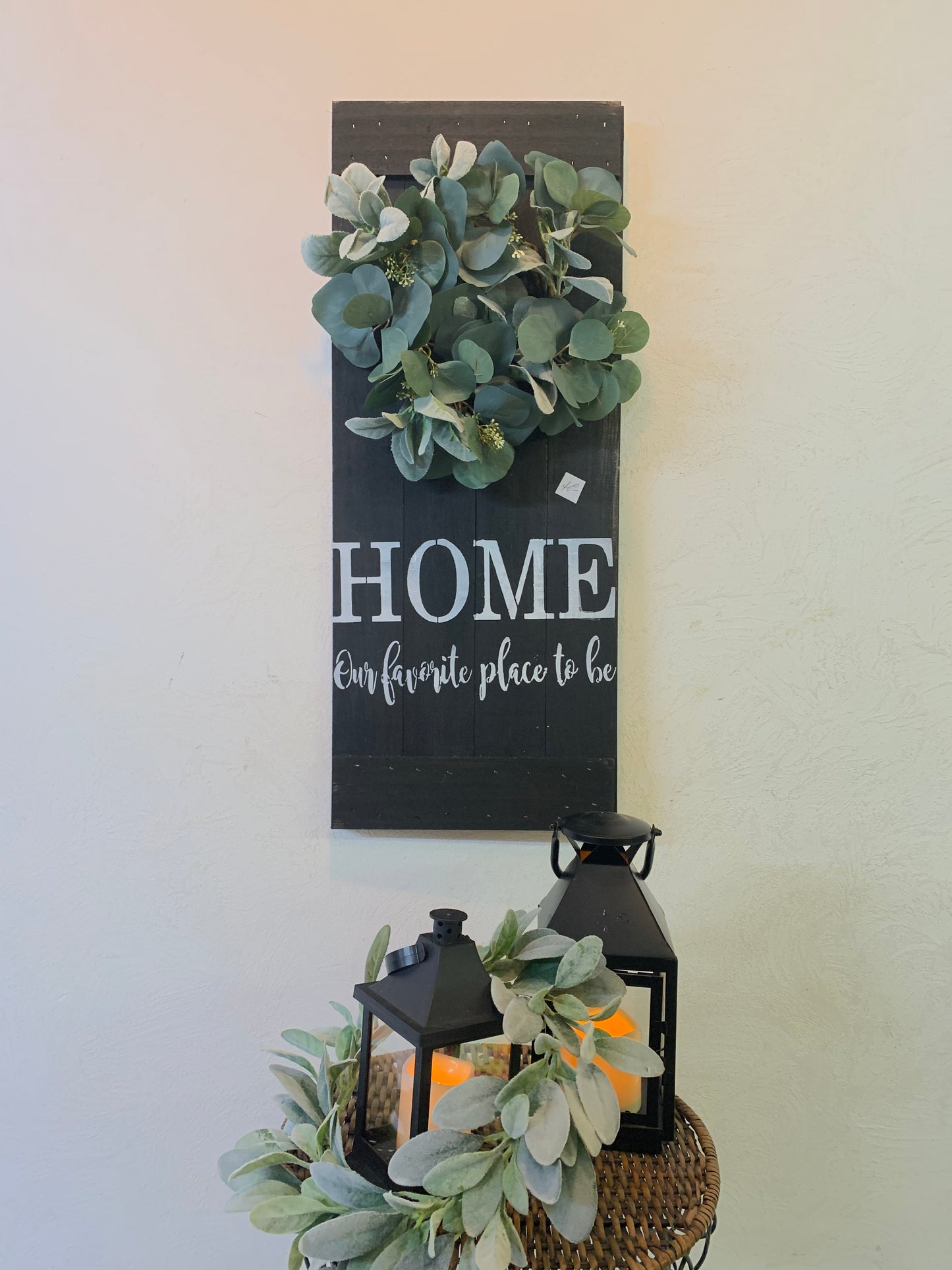 Home Favorite/Lambs ear wreath