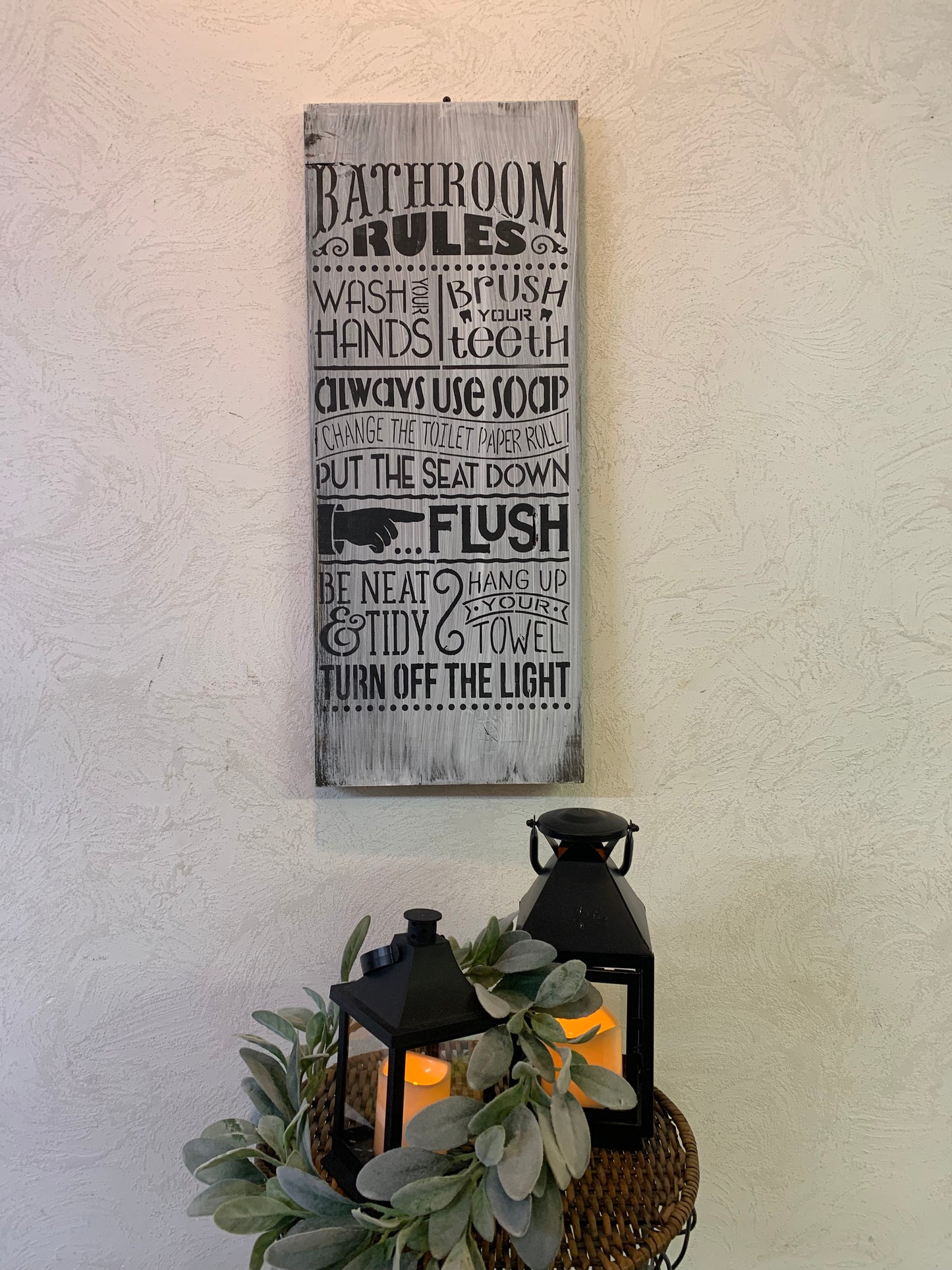 Bathroom Rules Sign