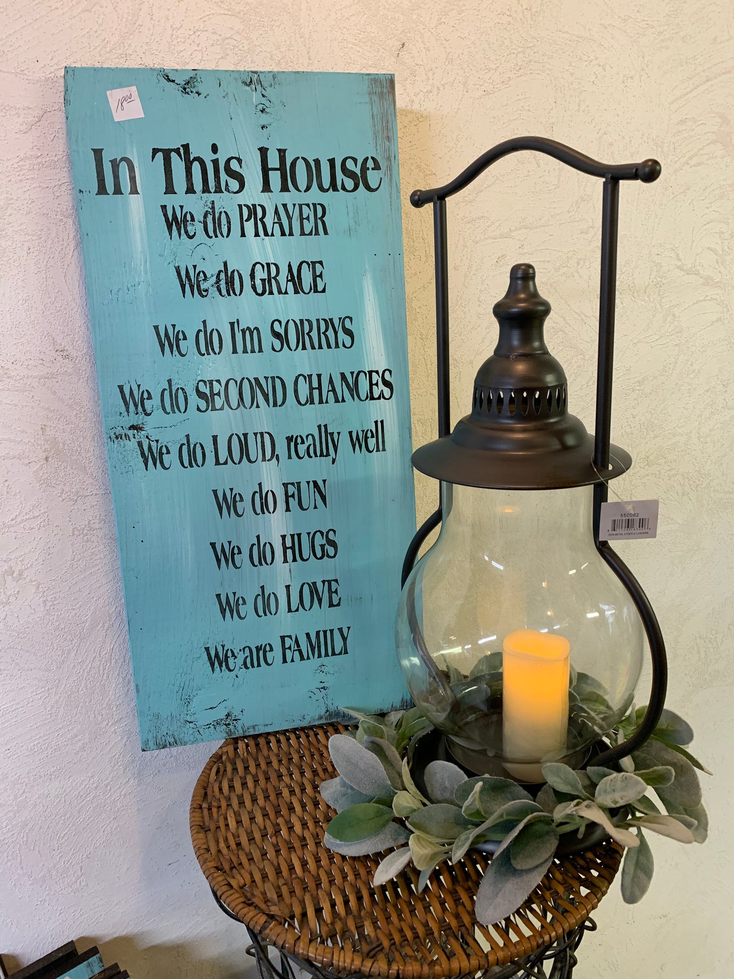 In This House We Do Prayer Wood Sign