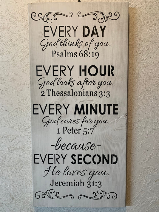 Every Day, Every Hour, Every Minute and Every Second God Is There