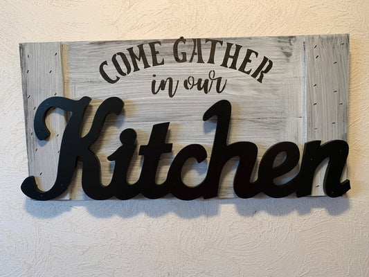 Come gather in our wood Kitchen