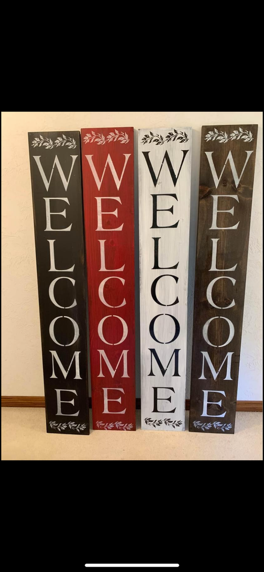 6 foot welcome sign