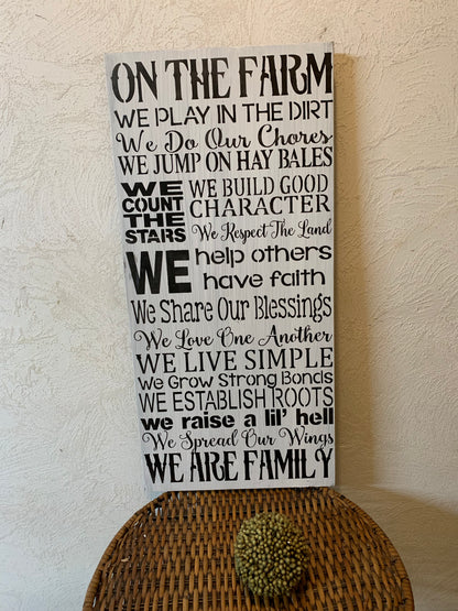 On The Farm We Do...