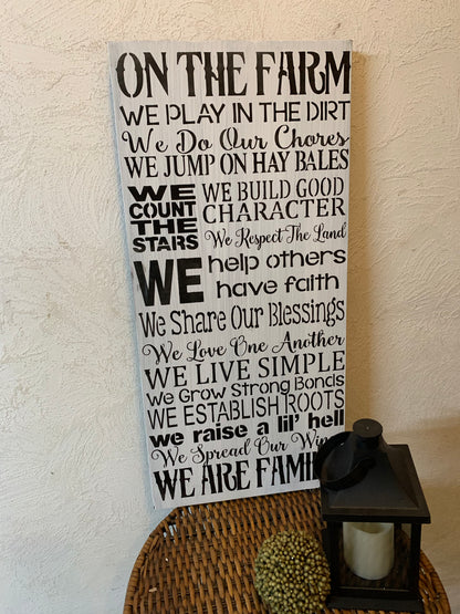 On The Farm We Do...